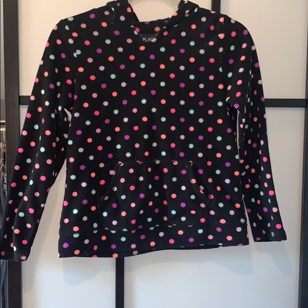 Polka Dot Hoodie 10/12 Girls
